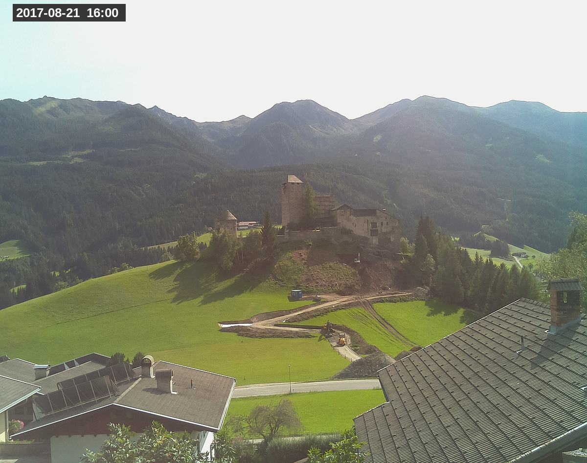 Webcam Burg Heinfels, 2017-08-21 16:00 Uhr