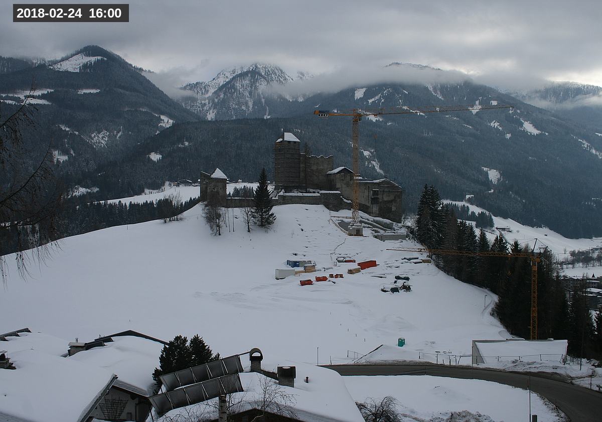 Webcam Burg Heinfels, 2018-02-24 16:00 Uhr