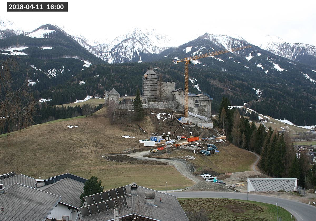 Webcam Burg Heinfels, 2018-04-11 16:00 Uhr
