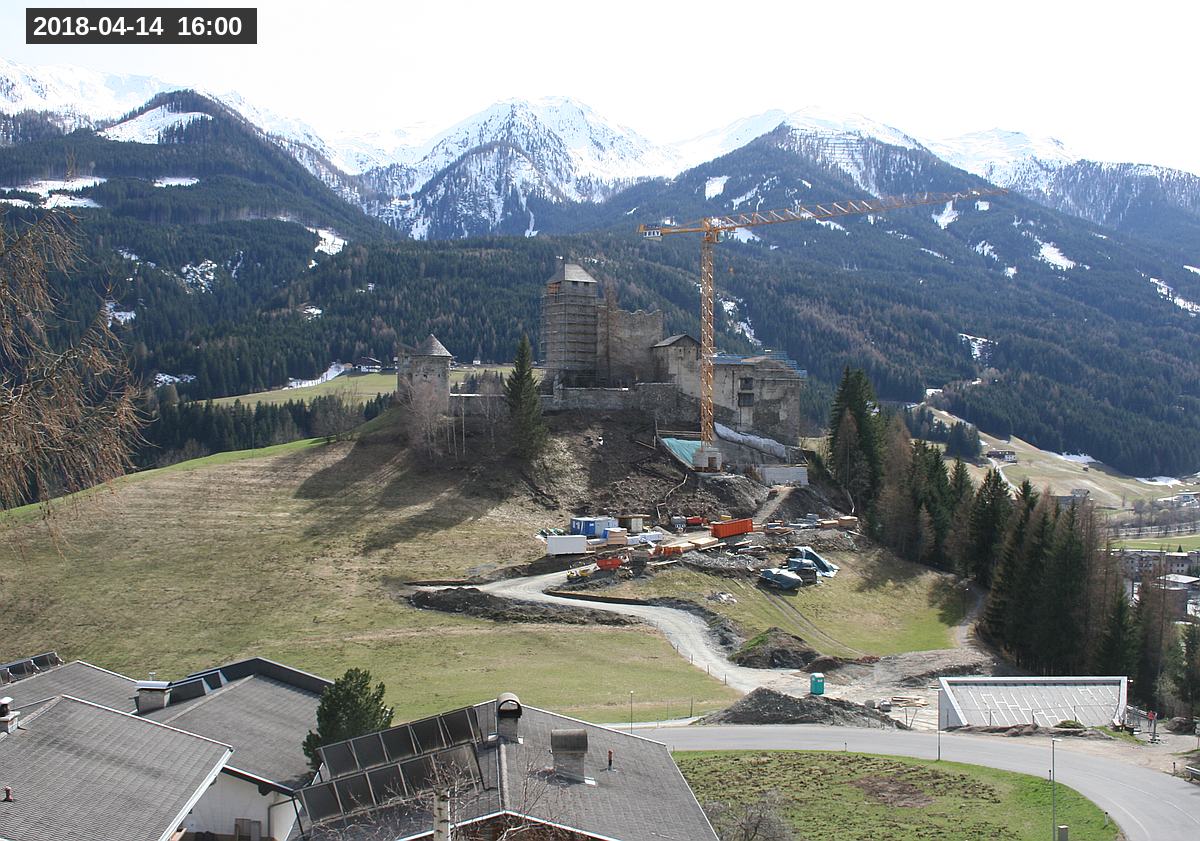 Webcam Burg Heinfels, 2018-04-14 16:00 Uhr