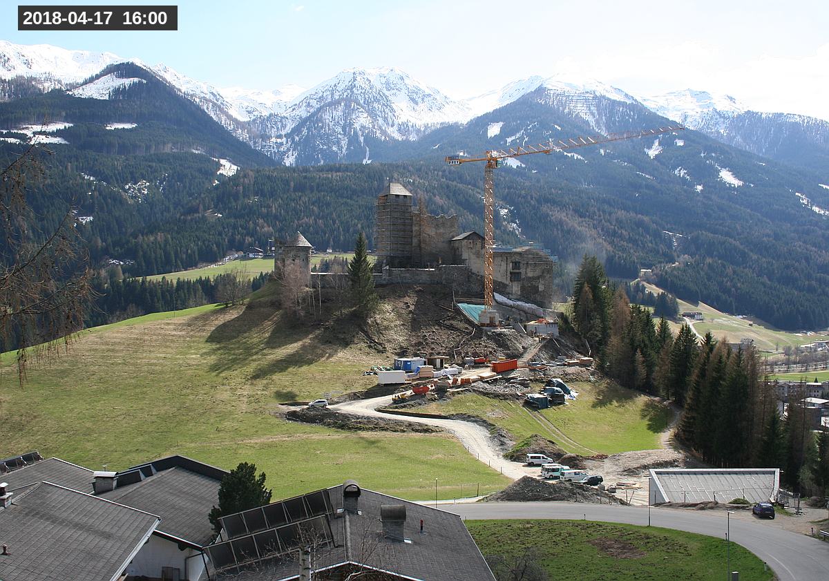 Webcam Burg Heinfels, 2018-04-17 16:00 Uhr