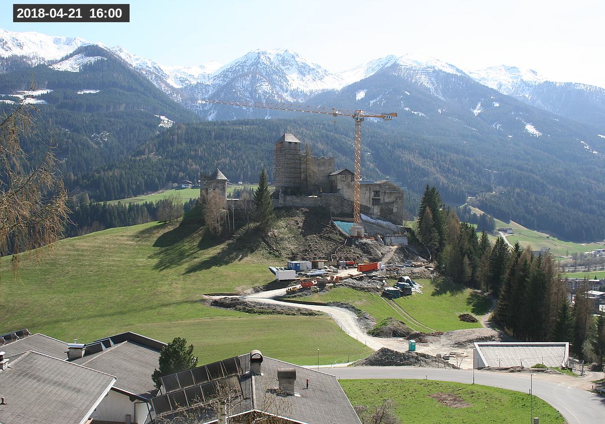 Webcam Burg Heinfels, 2018-04-21 16:00 Uhr