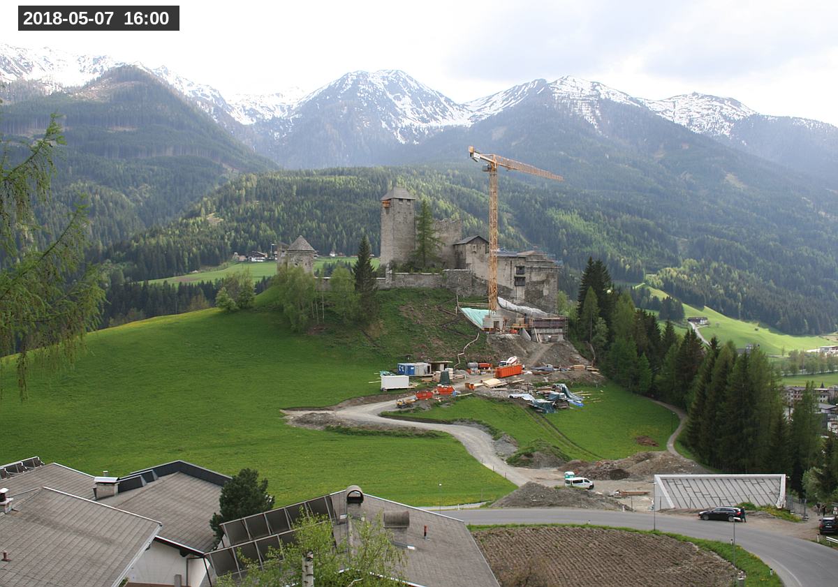 Webcam Burg Heinfels, 2018-05-07 16:00 Uhr