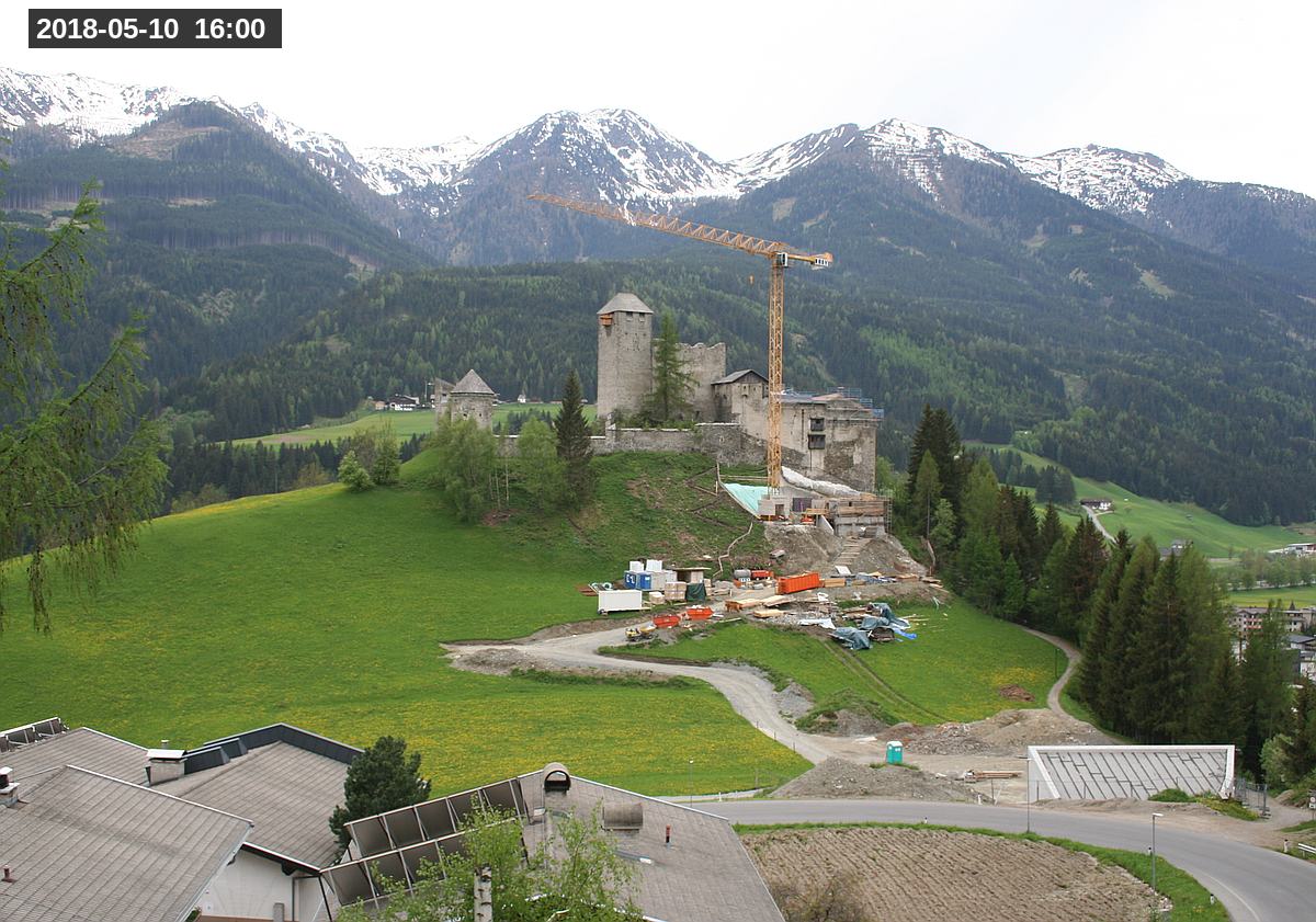 Webcam Burg Heinfels, 2018-05-10 16:00 Uhr