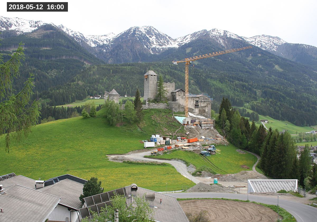 Webcam Burg Heinfels, 2018-05-12 16:00 Uhr