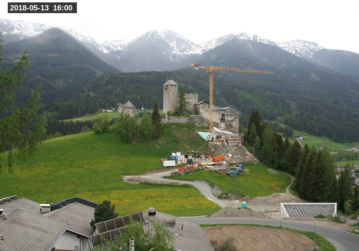Webcam Burg Heinfels, 2018-05-13 16:00 Uhr