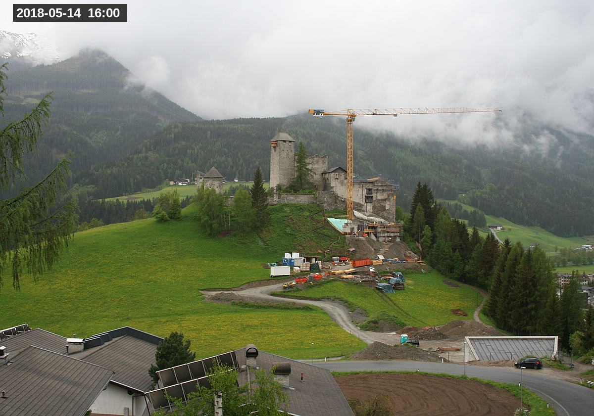 Webcam Burg Heinfels, 2018-05-14 16:00 Uhr