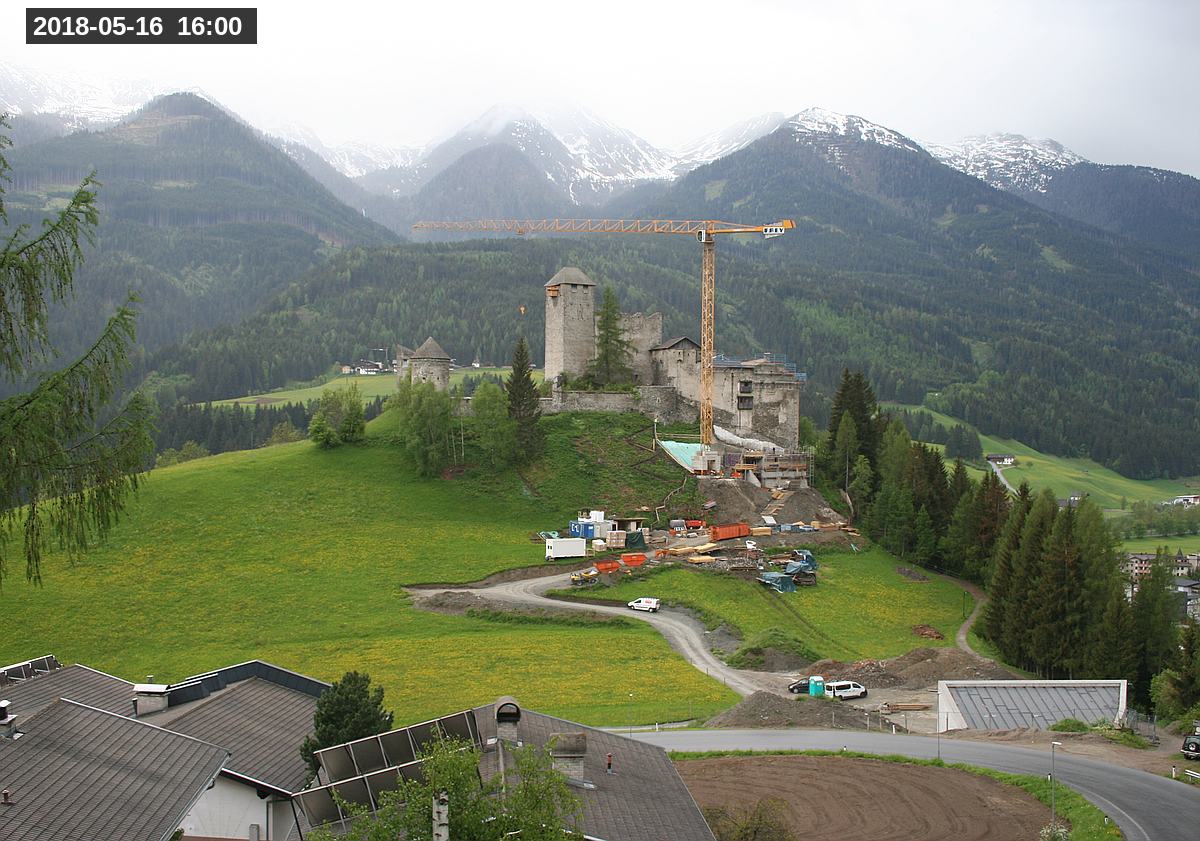 Webcam Burg Heinfels, 2018-05-16 16:00 Uhr