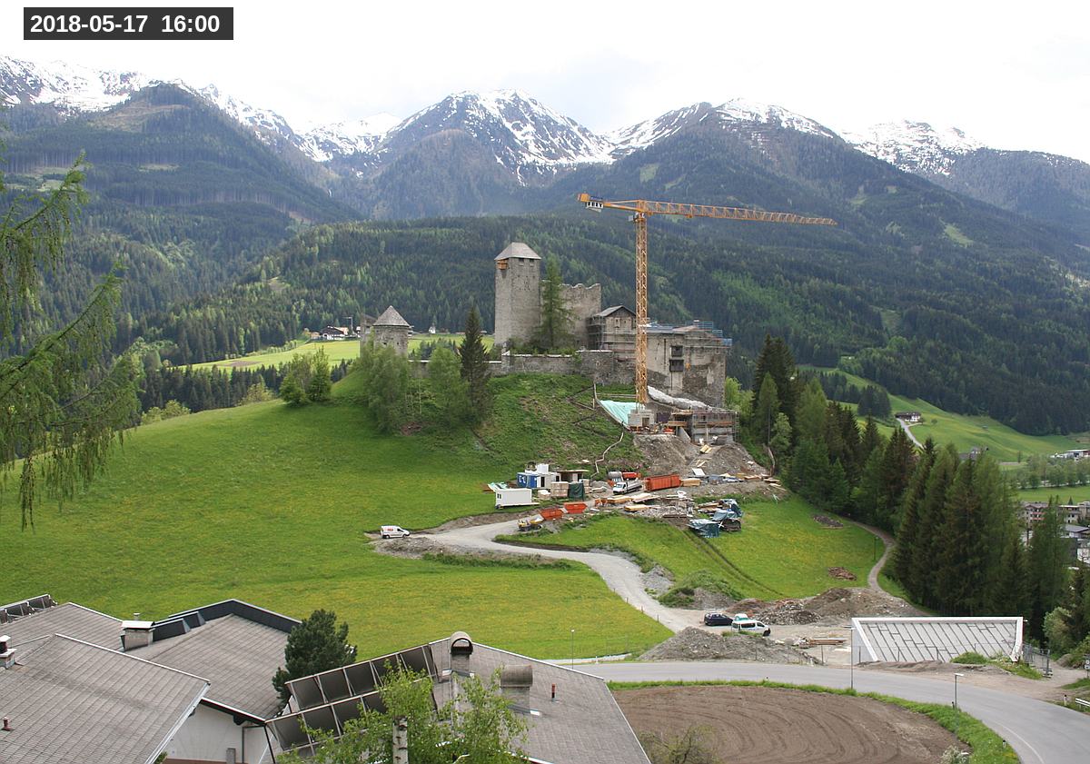 Webcam Burg Heinfels, 2018-05-17 16:00 Uhr