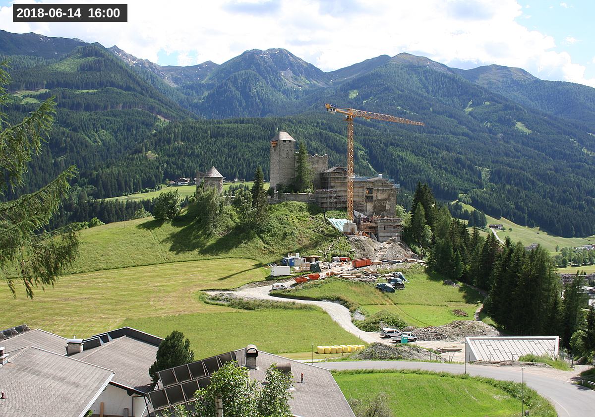 Webcam Burg Heinfels, 2018-06-14 16:00 Uhr