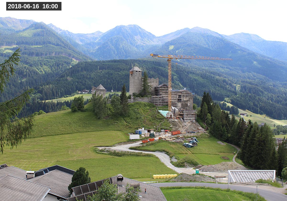 Webcam Burg Heinfels, 2018-06-16 16:00 Uhr