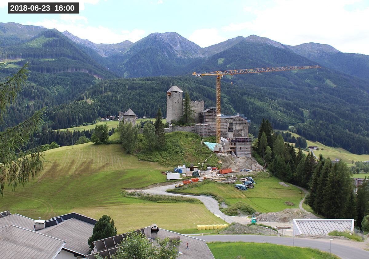 Webcam Burg Heinfels, 2018-06-23 16:00 Uhr