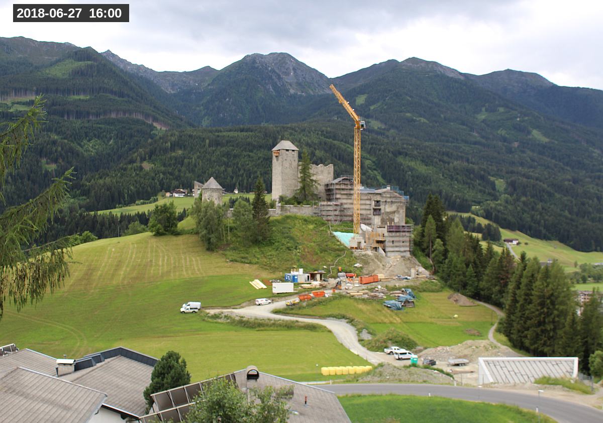 Webcam Burg Heinfels, 2018-06-27 16:00 Uhr