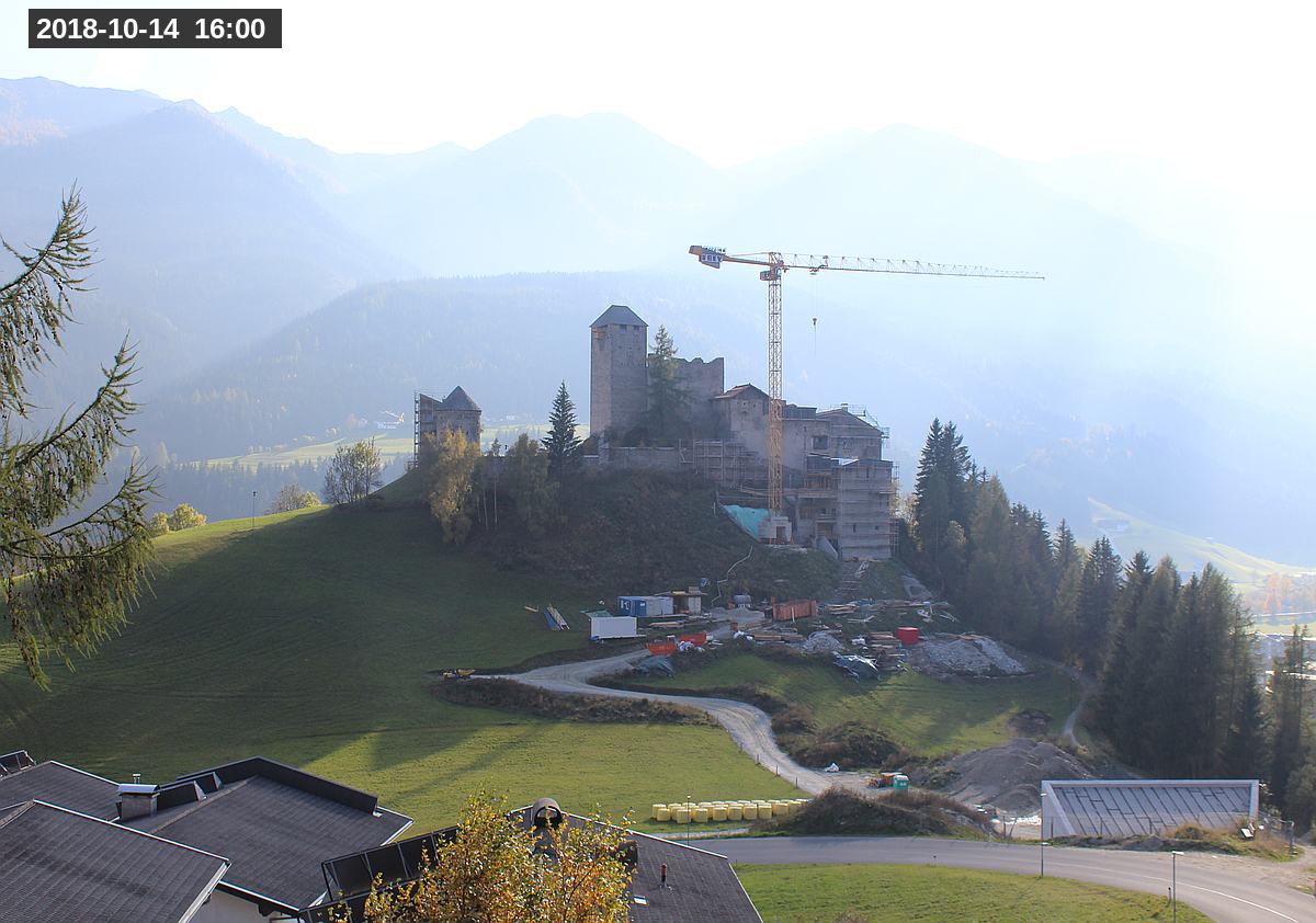Webcam Burg Heinfels, 2018-10-14 16:00 Uhr