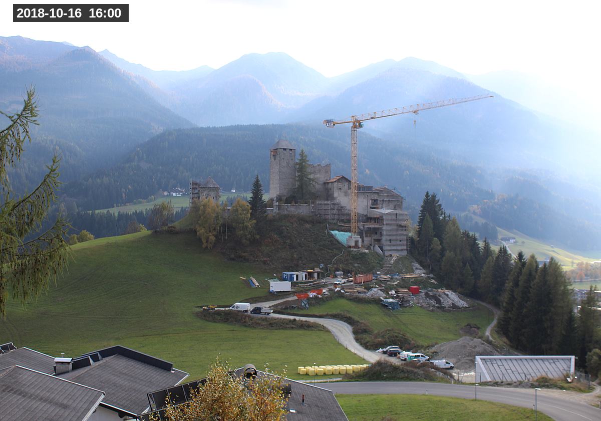 Webcam Burg Heinfels, 2018-10-16 16:00 Uhr