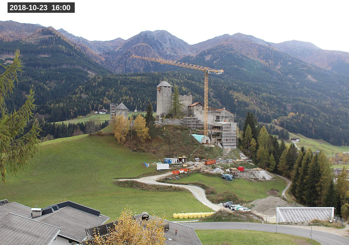 Webcam Burg Heinfels, 2018-10-23 16:00 Uhr