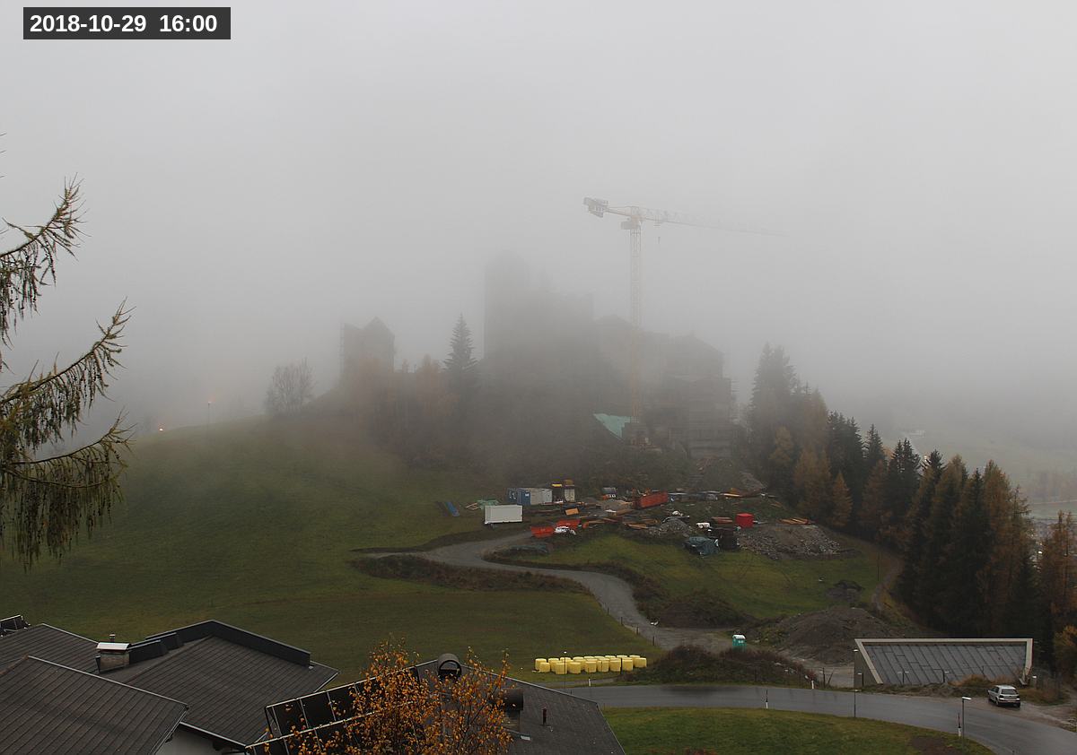 Webcam Burg Heinfels, 2018-10-29 16:00 Uhr