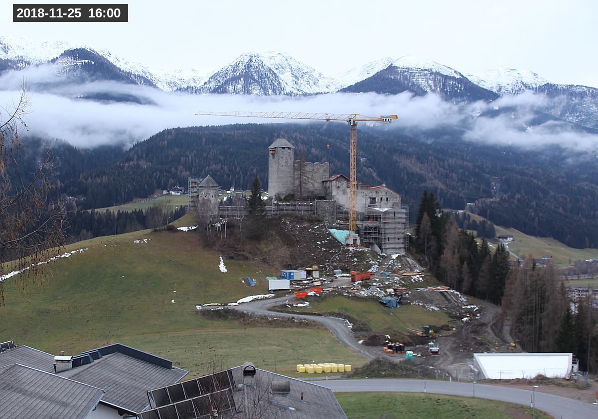Webcam Burg Heinfels, 2018-11-25 16:00 Uhr