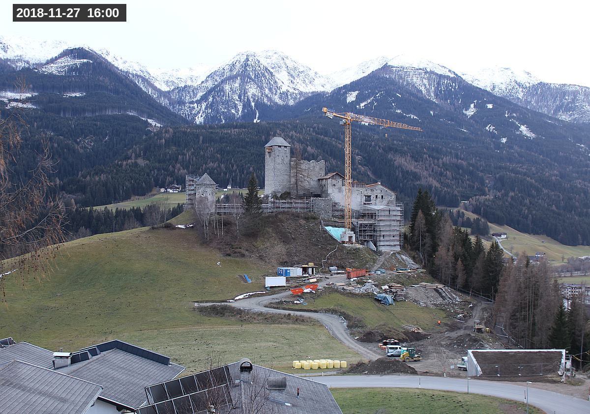 Webcam Burg Heinfels, 2018-11-27 16:00 Uhr