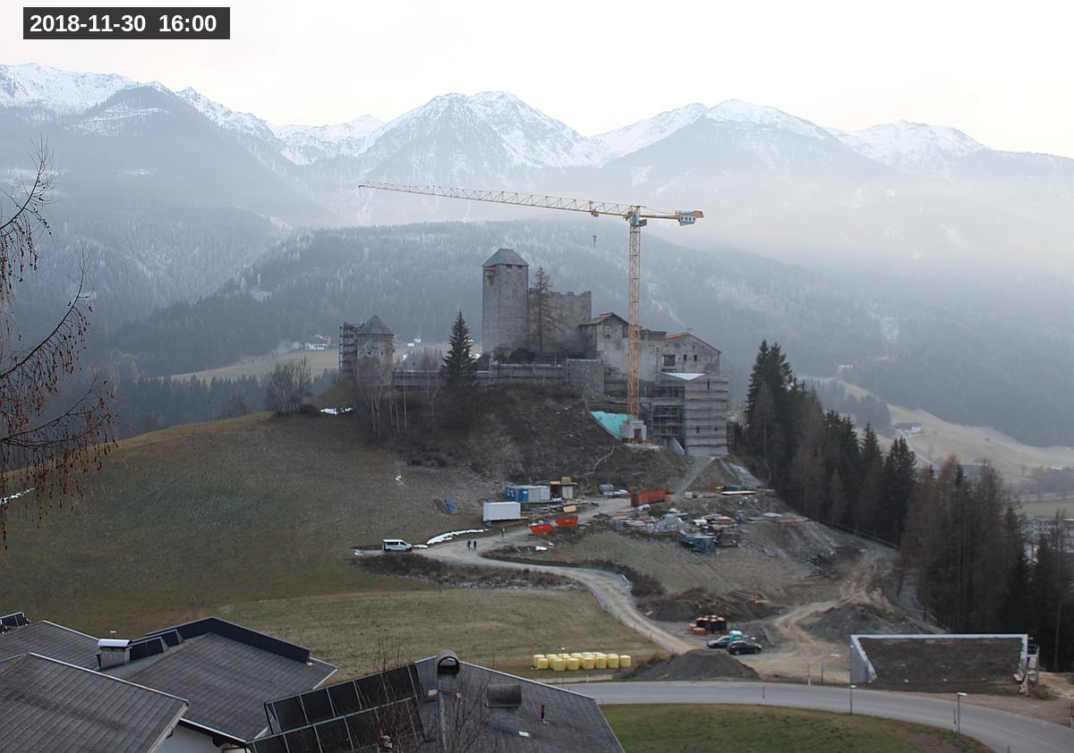 Webcam Burg Heinfels, 2018-11-30 16:00 Uhr