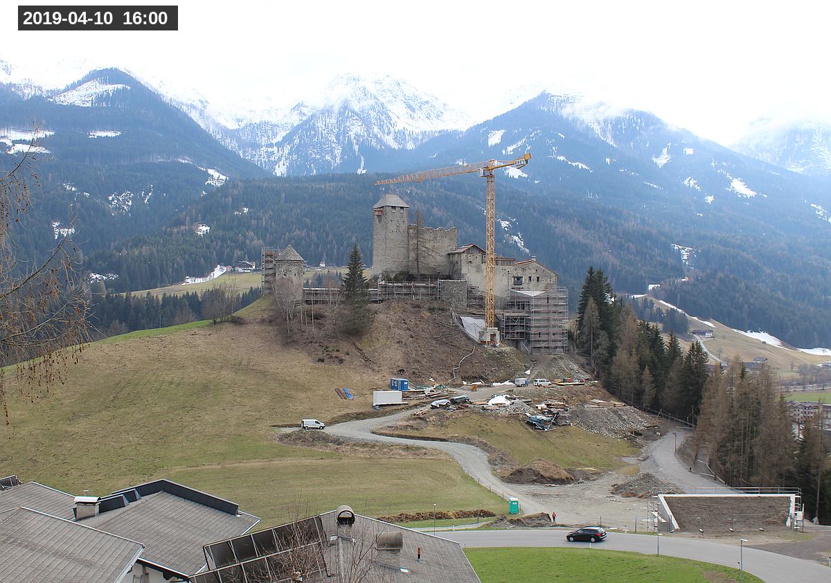 Webcam Burg Heinfels, 2019-04-10 16:00 Uhr