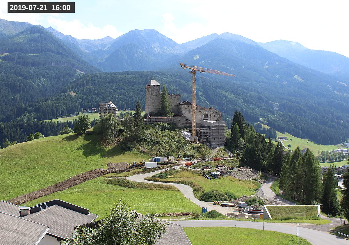 Webcam Burg Heinfels, 2019-07-21 16:00 Uhr