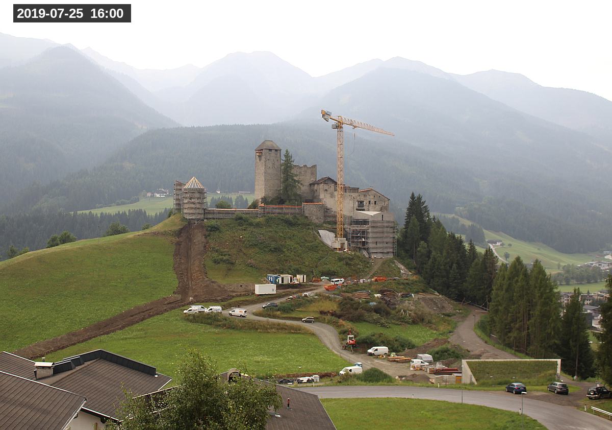 Webcam Burg Heinfels, 2019-07-25 16:00 Uhr