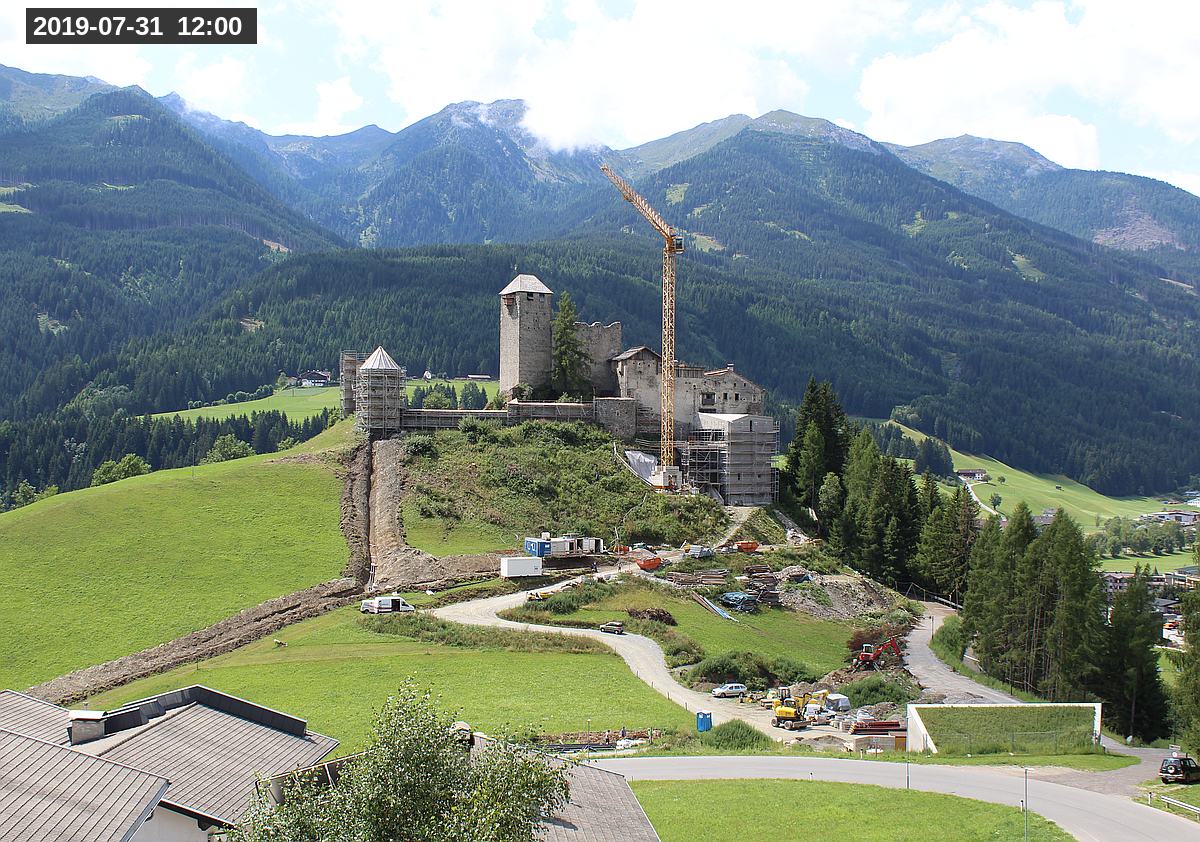 Webcam Burg Heinfels, 2019-07-31 12:00 Uhr