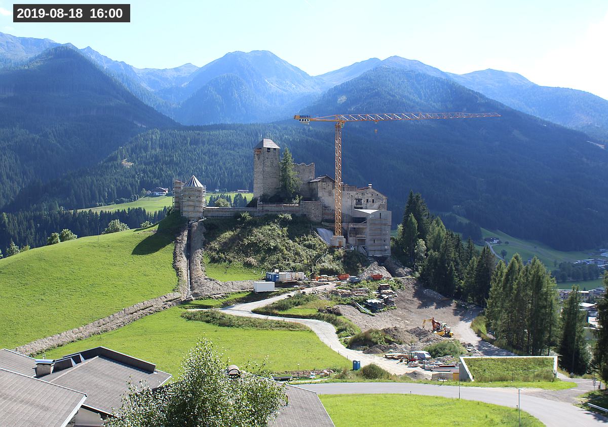 Webcam Burg Heinfels, 2019-08-18 16:00 Uhr