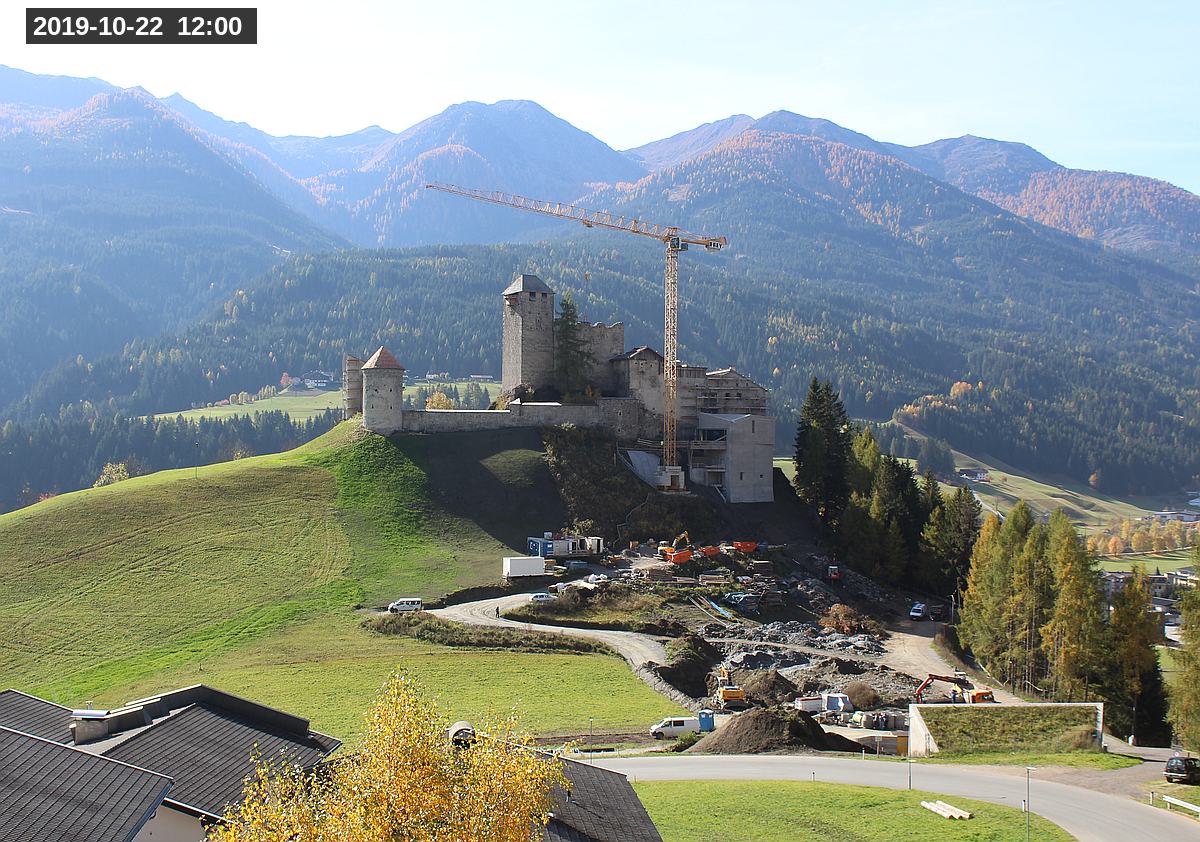Webcam Burg Heinfels, 2019-10-22 12:00 Uhr