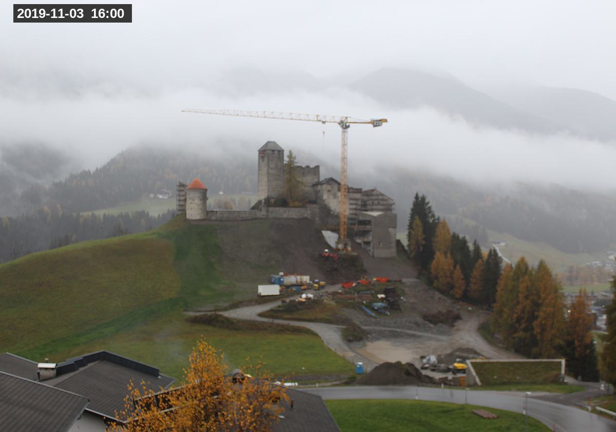 Webcam Burg Heinfels, 2019-11-03 16:00 Uhr