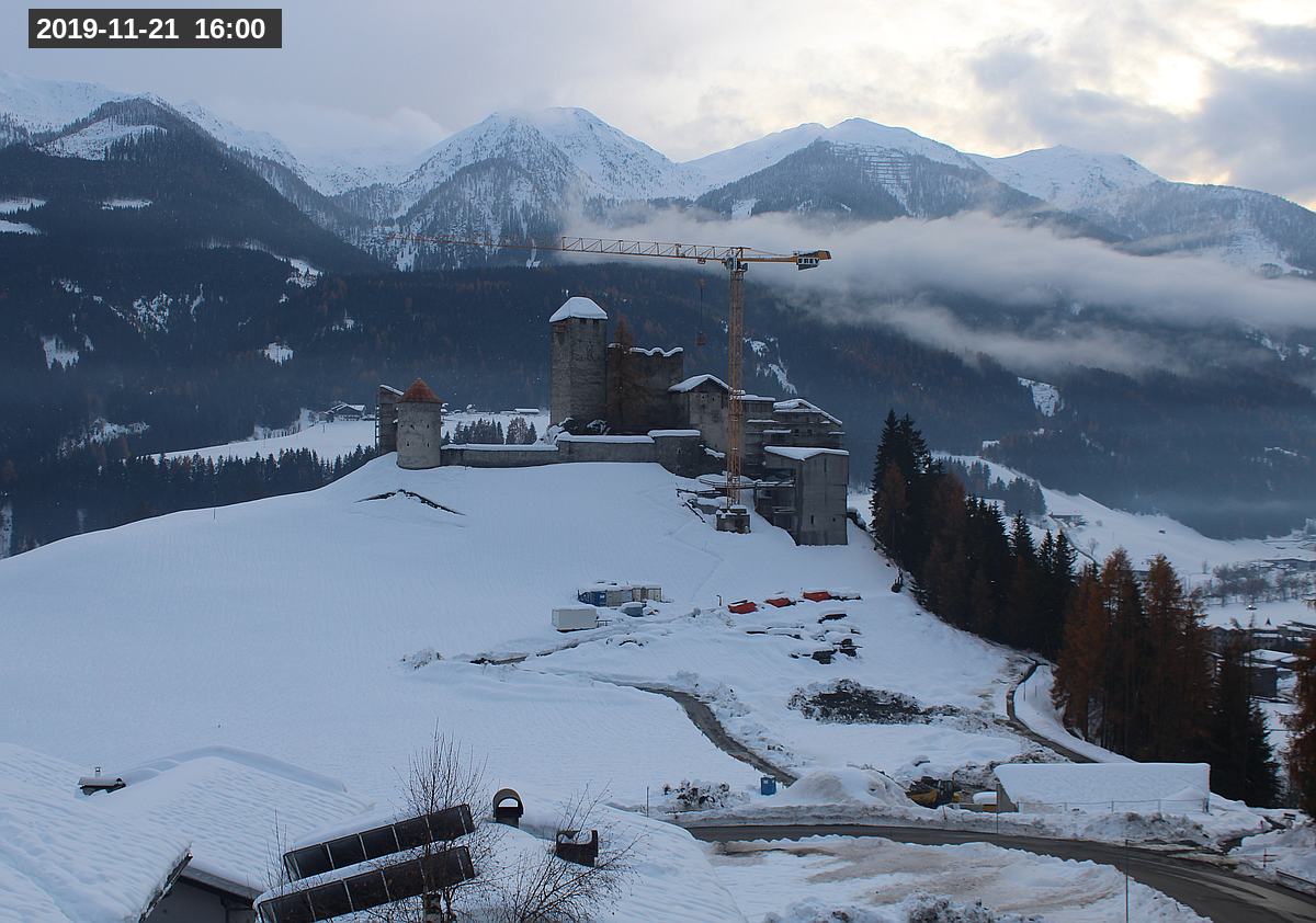 Webcam Burg Heinfels, 2019-11-21 16:00 Uhr
