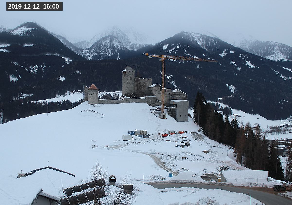 Webcam Burg Heinfels, 2019-12-12 16:00 Uhr