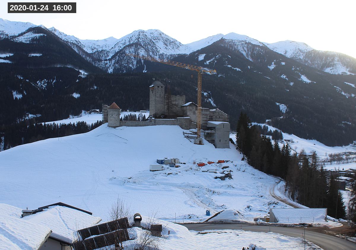 Webcam Burg Heinfels, 2020-01-24 16:00 Uhr