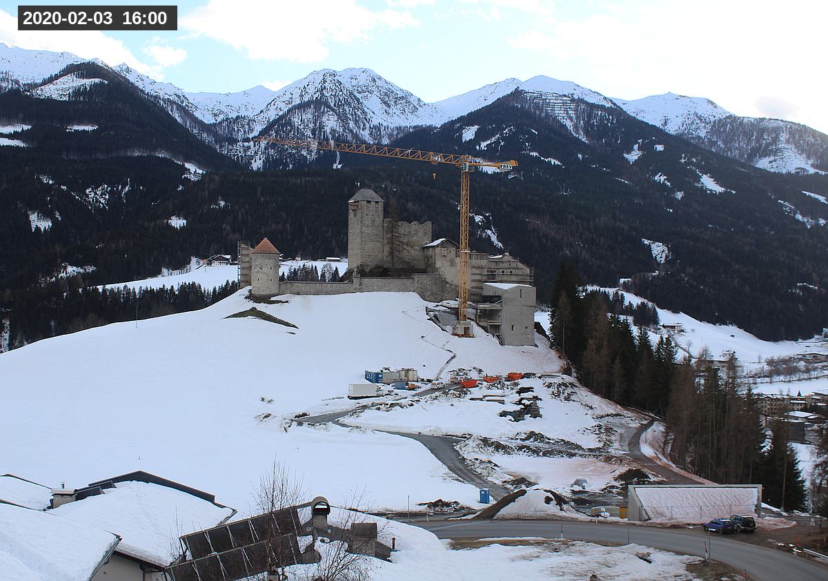 Webcam Burg Heinfels, 2020-02-03 16:00 Uhr