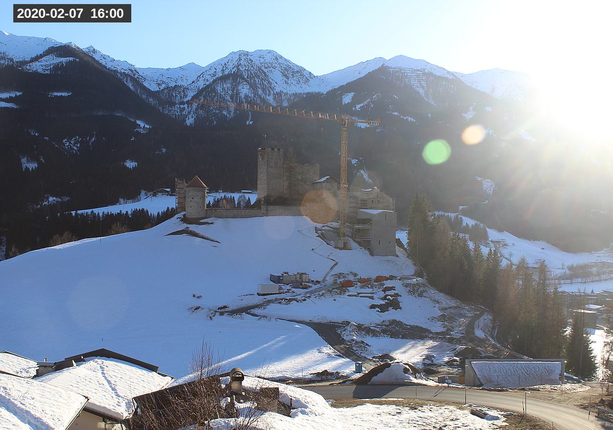 Webcam Burg Heinfels, 2020-02-07 16:00 Uhr