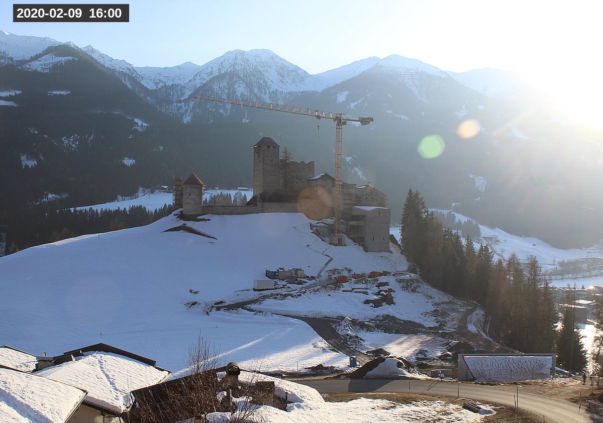 Webcam Burg Heinfels, 2020-02-09 16:00 Uhr