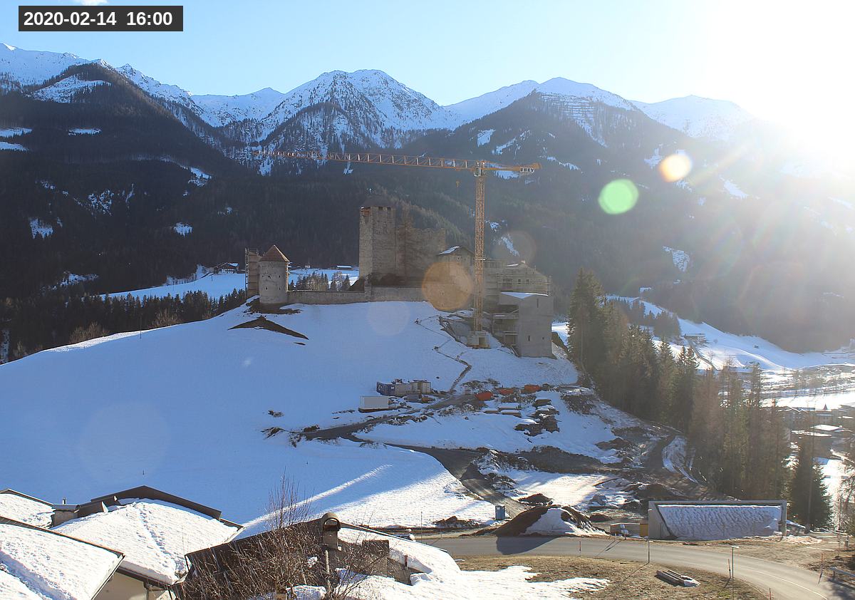 Webcam Burg Heinfels, 2020-02-14 16:00 Uhr