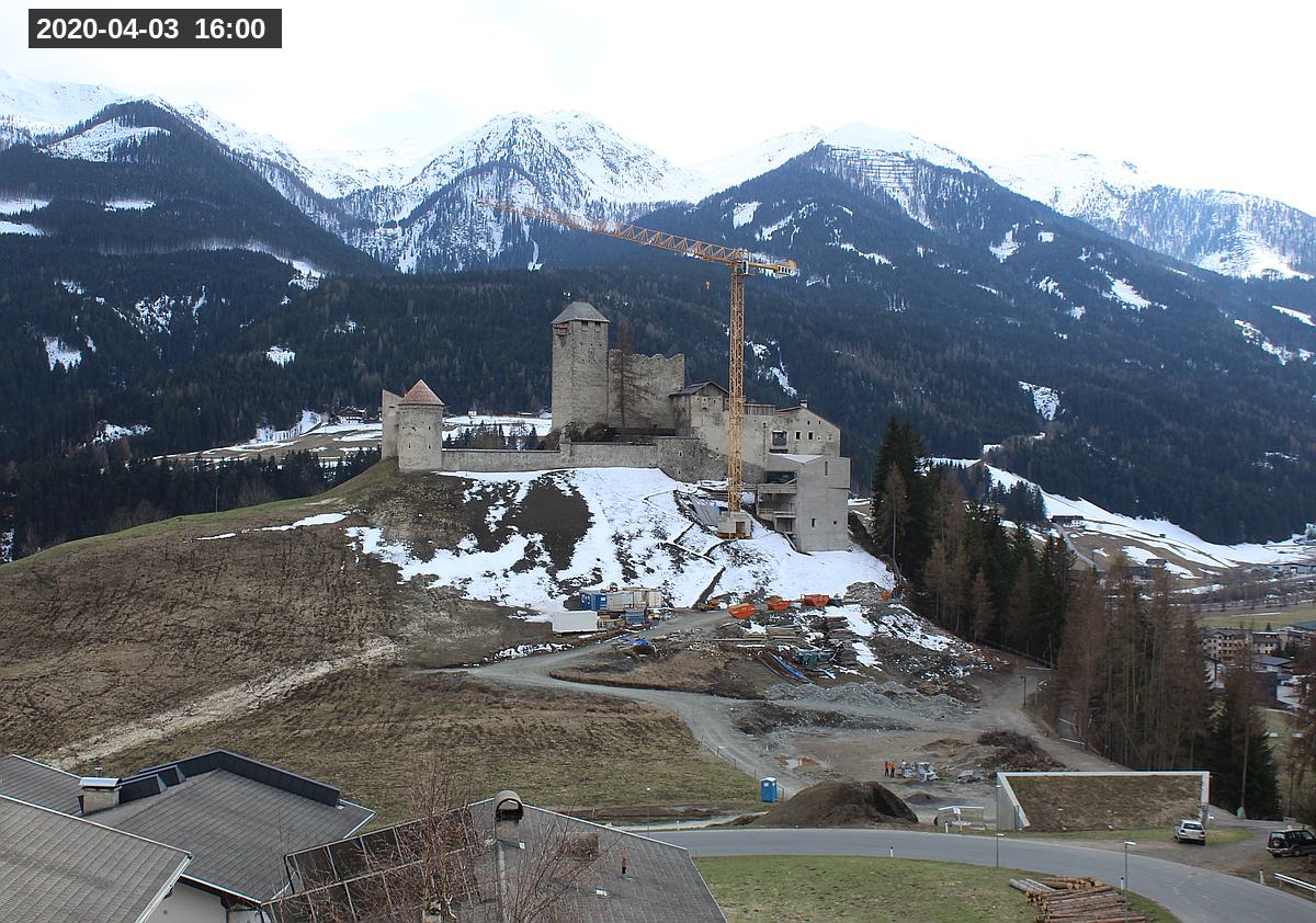 Webcam Burg Heinfels, 2020-04-03 16:00 Uhr