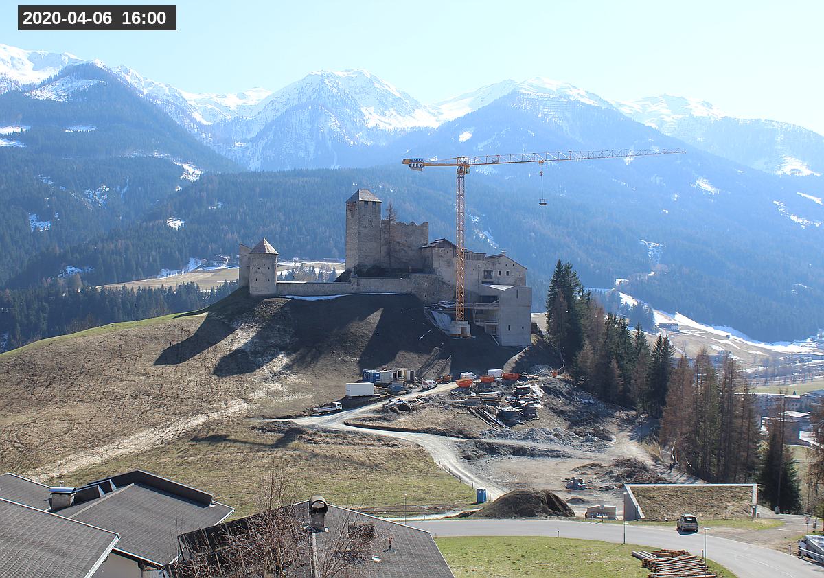 Webcam Burg Heinfels, 2020-04-06 16:00 Uhr