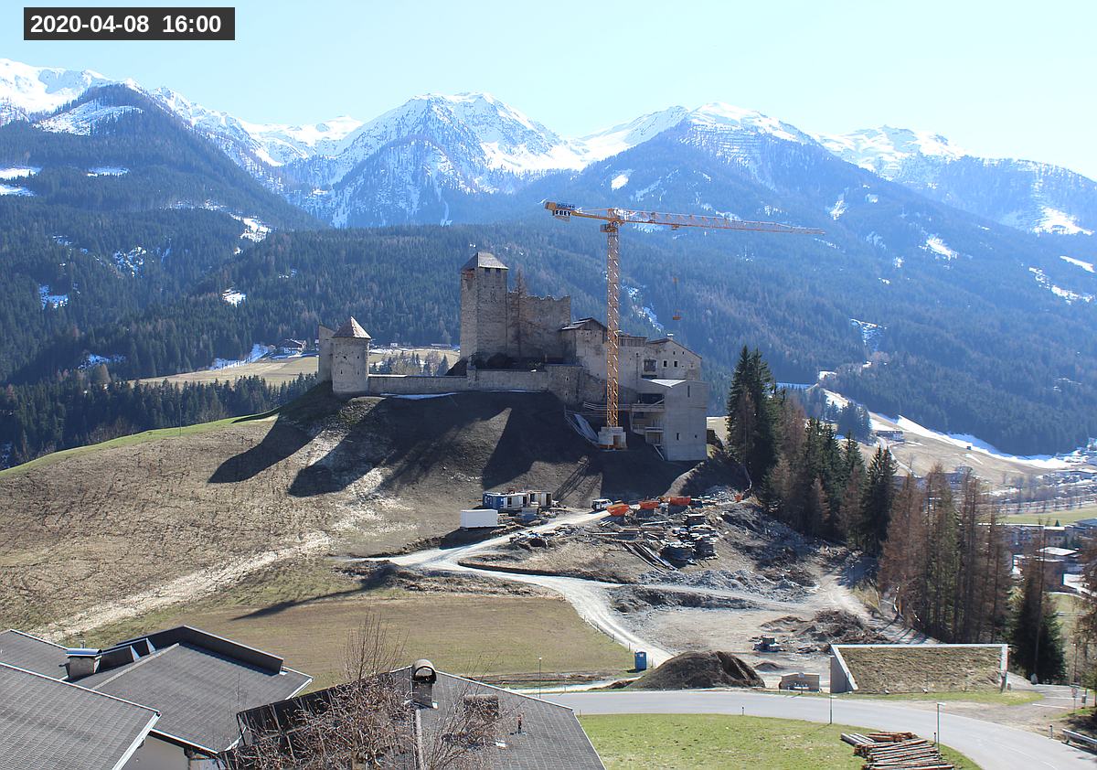 Webcam Burg Heinfels, 2020-04-08 16:00 Uhr