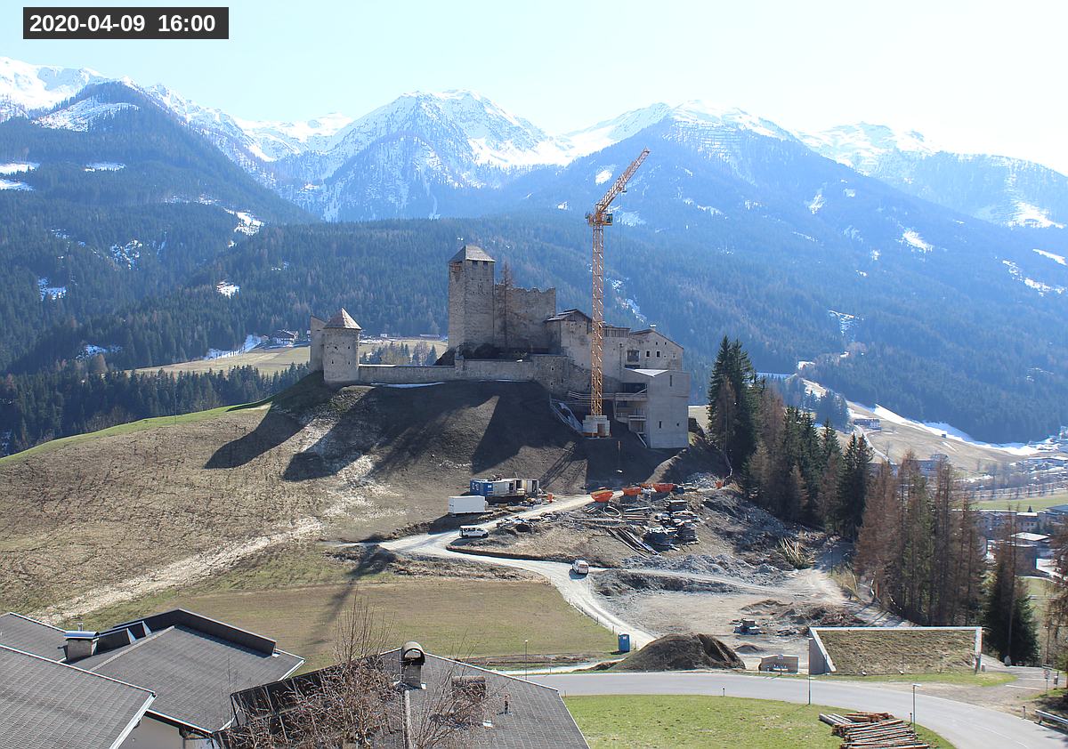 Webcam Burg Heinfels, 2020-04-09 16:00 Uhr