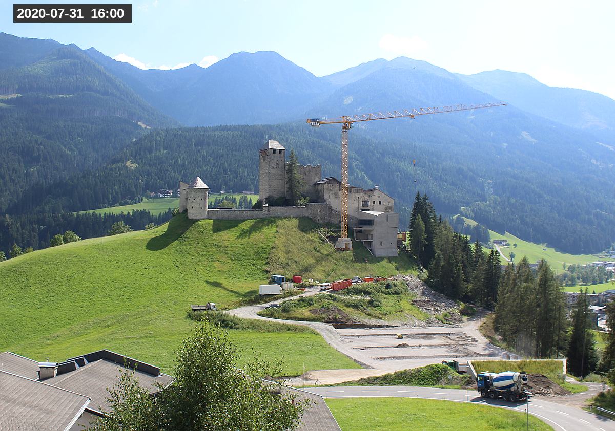 Webcam Burg Heinfels, 2020-07-31 16:00 Uhr