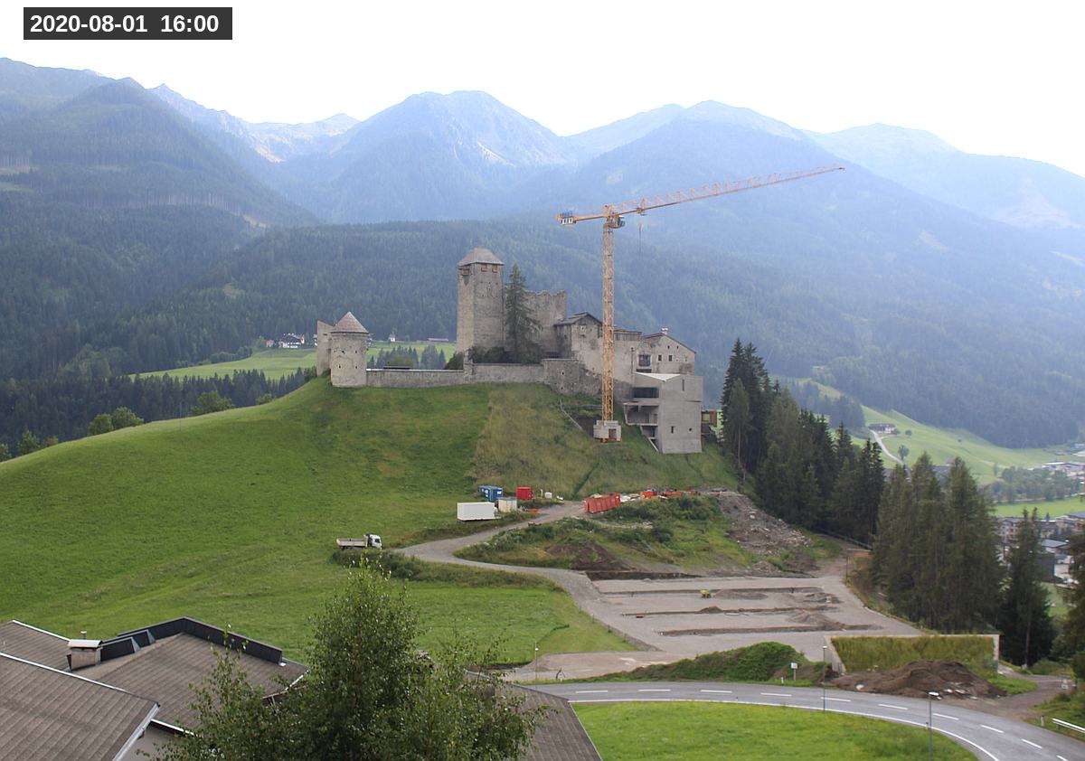 Webcam Burg Heinfels, 2020-08-01 16:00 Uhr