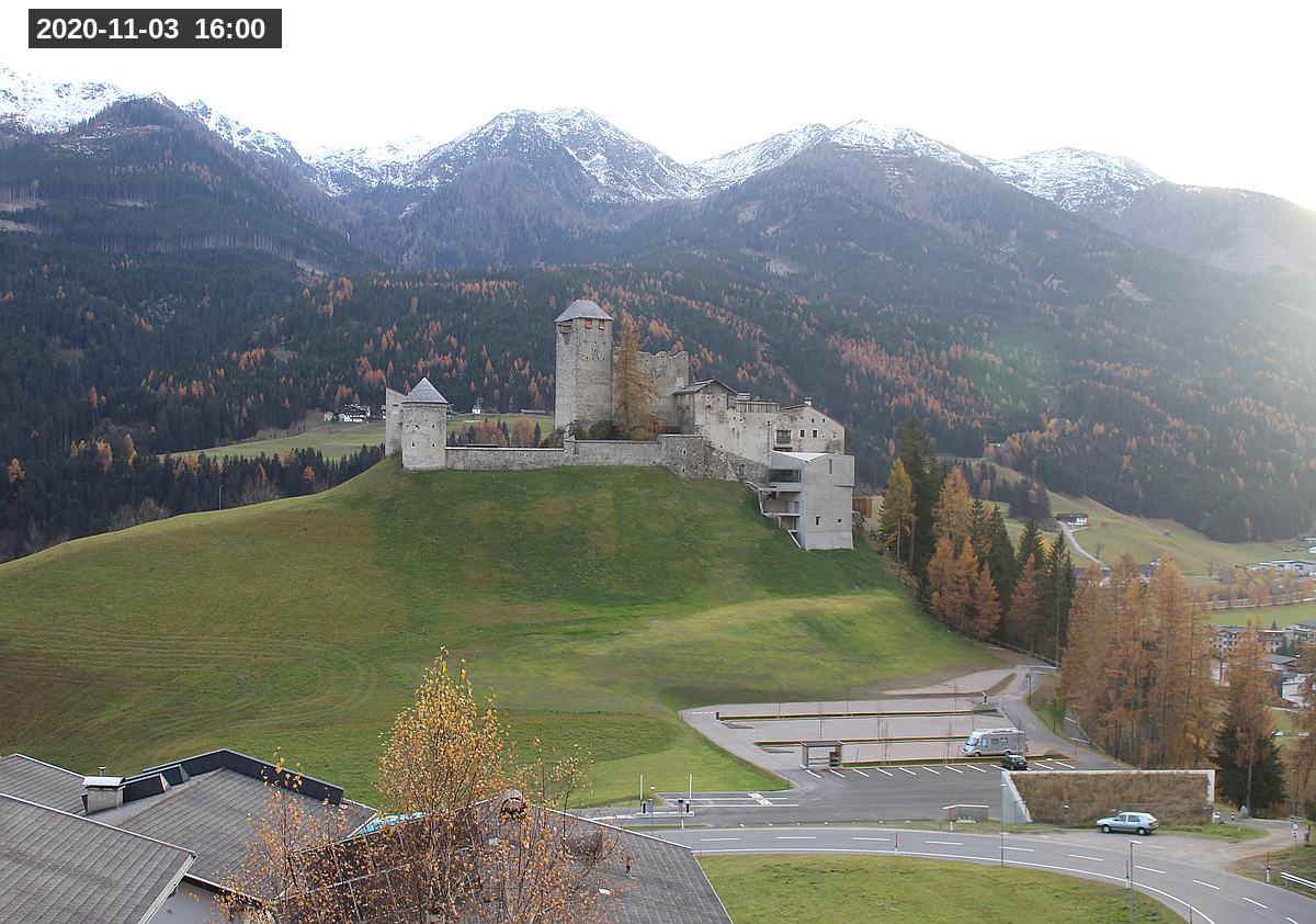 Webcam Burg Heinfels, 2020-11-03 16:00 Uhr