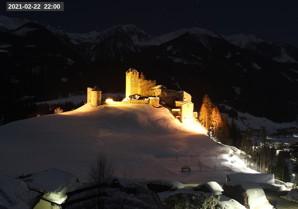 Webcam Burg Heinfels, 2021-02-22 22:00 Uhr