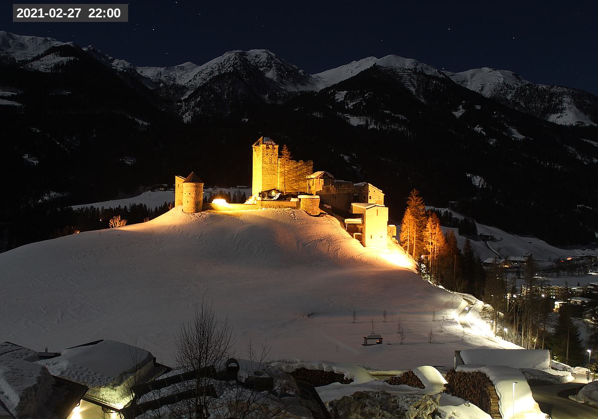 Webcam Burg Heinfels, 2021-02-27 22:00 Uhr