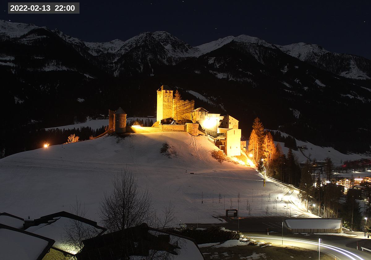 Webcam Burg Heinfels, 2022-02-13 22:00 Uhr